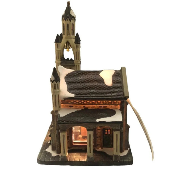 Vintage Norman Rockwell Collection "Freedom to Worship" Porcelain Lighted Church - Picture 6 of 9